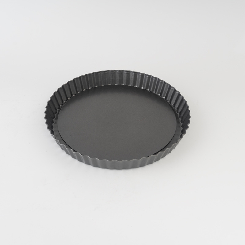 碳钢不粘烤盘蛋糕模具花边活底披萨烤盘家用烘焙工具厂家直供批发