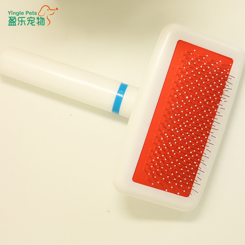 PET peine de acero inoxidable aguja de limpieza peine airbag peine cuidado de la piel gato y perro cepillo belleza suministros para mascotas