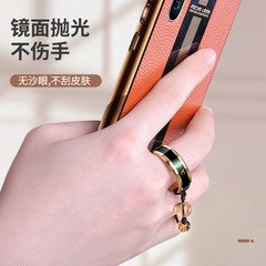 手機掛繩指環扣 感溫手機吊繩鈦鋼指環扣短款手機繩創意配件