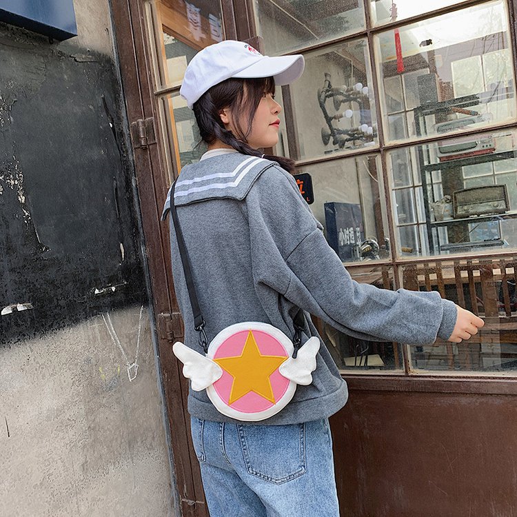 اليابانية أزياء جديد لطيف الكرتون ماجيك ساكورا قماش الكتف حقيبة فتاة لطيف مضحك محفظة بالجملة display picture 69