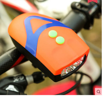 Bicycle horn with headlight mountain bike with light bell loud electronic bell bicycle light accessories cycling equipment