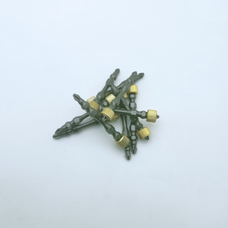 电动螺丝刀头电钻批头强磁性加长超硬强力磁圈起子头双十字磁环披