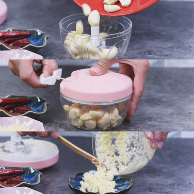 厂家直供 一件代发 手拉打蒜器 迷你料理机 辅食机OEM 跨境电商|ms