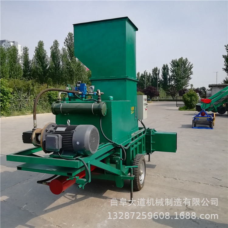 甘蔗套袋打捆机 自动上料液压打包机 卧式双缸压草机