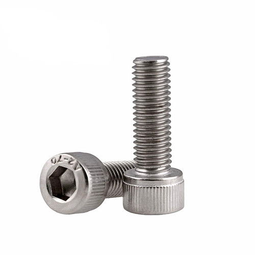 304 stainless steel cylindrical head hexagon socket screws DIN912 full thread extended knurled cup head hexagon socket screws