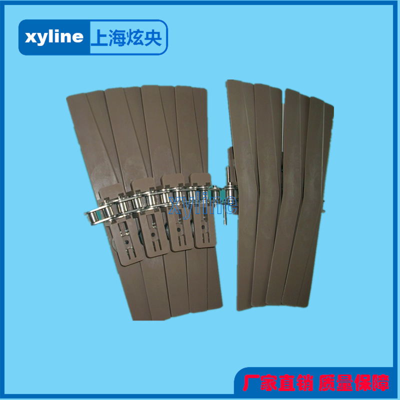 3873-K1200左旋右旋无缝链板无间隙链输送带输送条配件