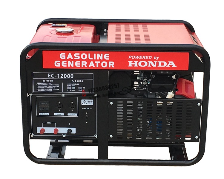 10KW本田汽油发电机组12kva本田发电机honda车载EC12000单相电动