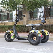 工廠出口 哈雷電動三輪車 10寸鋁輪可拆卸雙電池高爾夫球車批發車