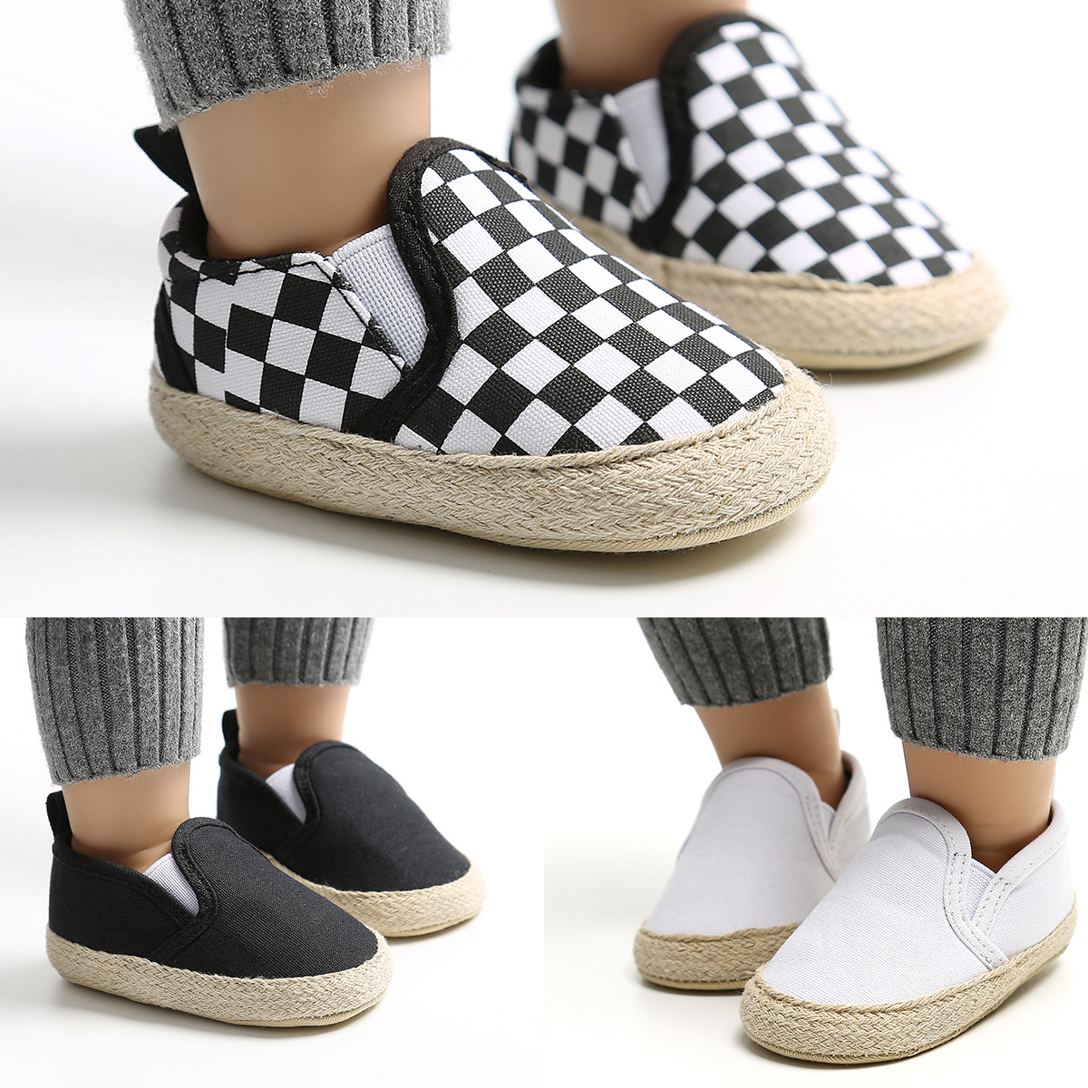 男宝宝婴儿鞋软底防滑学步鞋帆布鞋宝宝鞋M1952