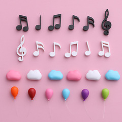 Yunfeng Creative Cloud Refrigerator Magnet Three-dimensional Balloon Music Note Refrigerator Magnet Creative Post-it Note Creative Refrigerator Magnet