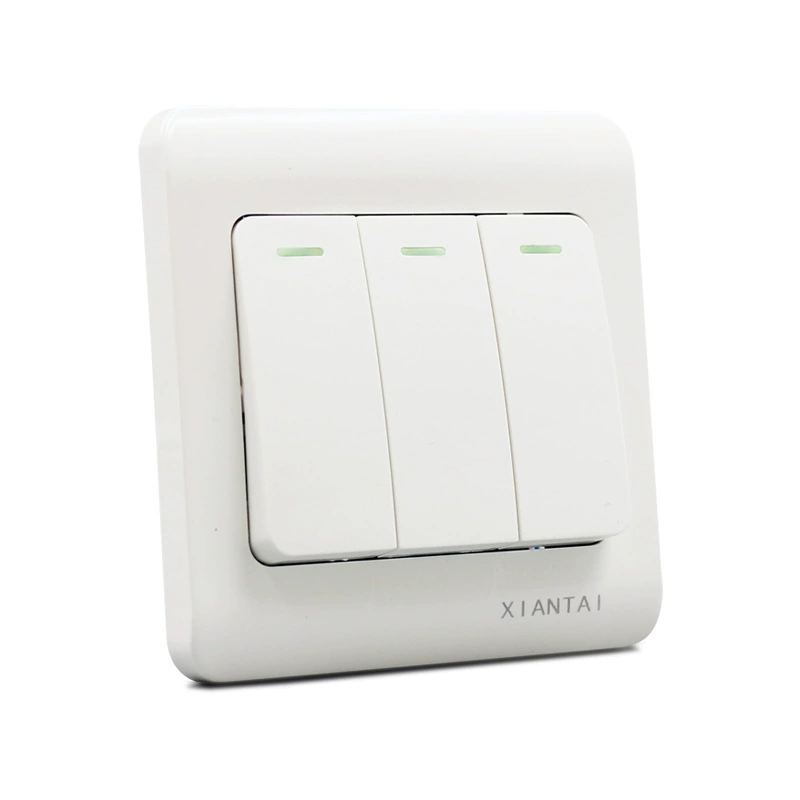Manufacturers sell Xiantai Wall Switch Type 86 Dark Installed Three -Open Single -Control Three Single -CC CCC CC certification