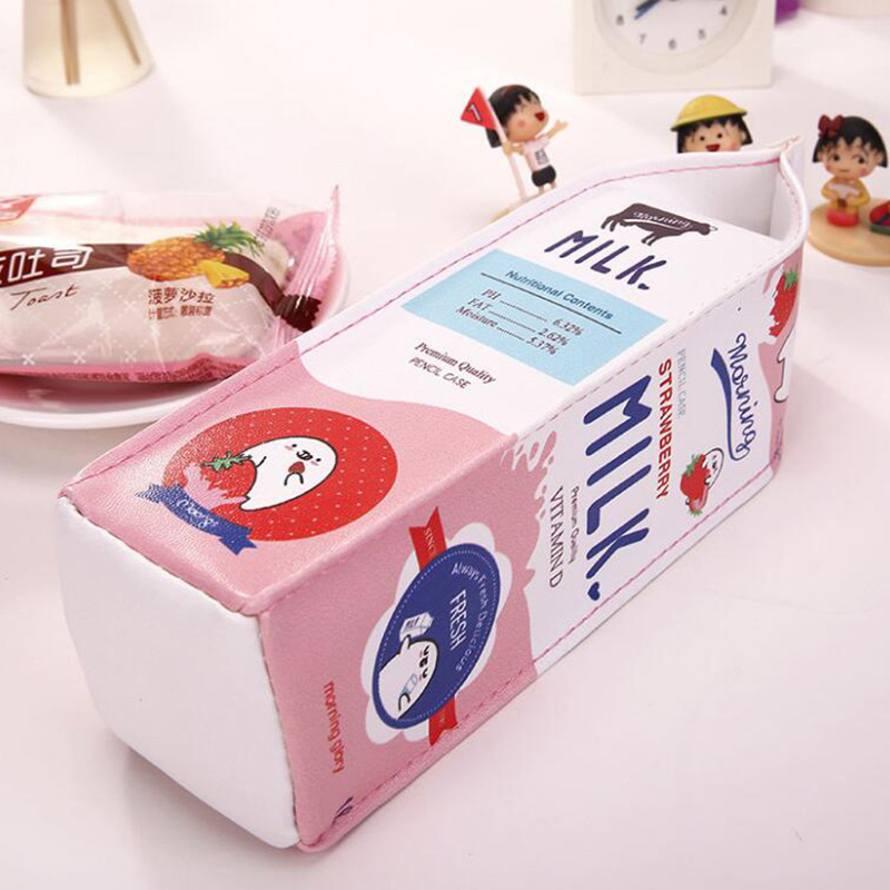 Cartoon cute school polyurethane pencil case, capacious stationery, (Physicals), South Korea 3