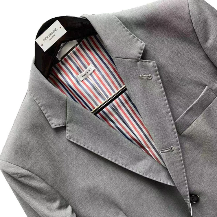 Костюм-пиджак английского стиля, короткий классический жакет, slim fit, осенний сезон