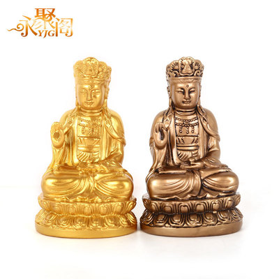 跨境貨源開光樹脂觀音供奉辦公室客廳擺件保平安旺好運