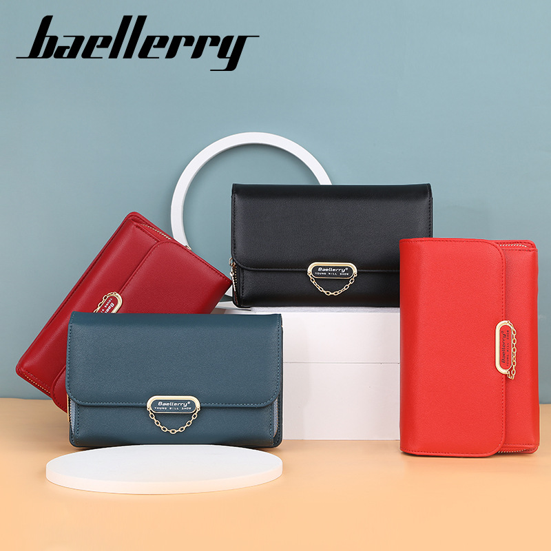 Women'S Wallet Korean Large Capacity Zipper Mobile Phone Bag Fashion Versatile Slant Cross Bag
