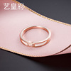 Capacious quality gemstone ring, silver 925 sample, light luxury style, Korean style