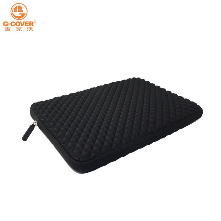 吉克沃供应批发15.6寸电脑包钻石纹包潜水料电脑包可定LOGO|ms
