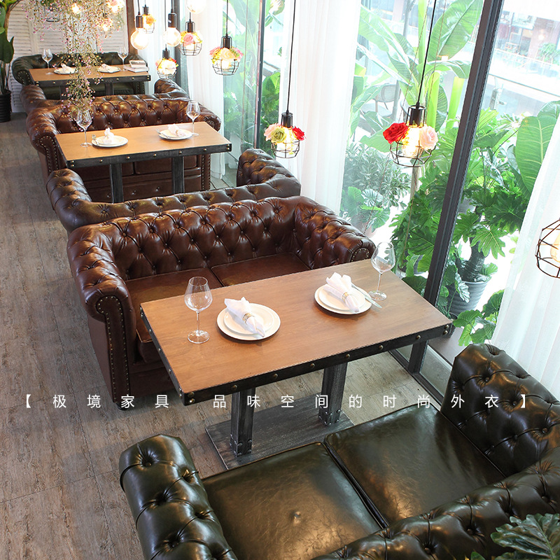 咖啡廳沙發 服裝店會所酒店廠家直銷雙人單人沙發組合 公寓沙發