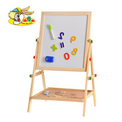Multifunctional 2-in-1 children's drawing and writing board, magnetic drawing and writing board, adjustable wooden drawing and writing board wholesale