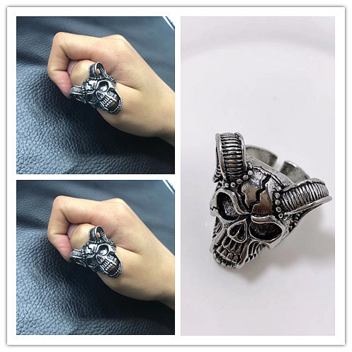 Domineering fashion ring men's retro devil's eye punk single ring personalized boys' ring jewelry wholesale