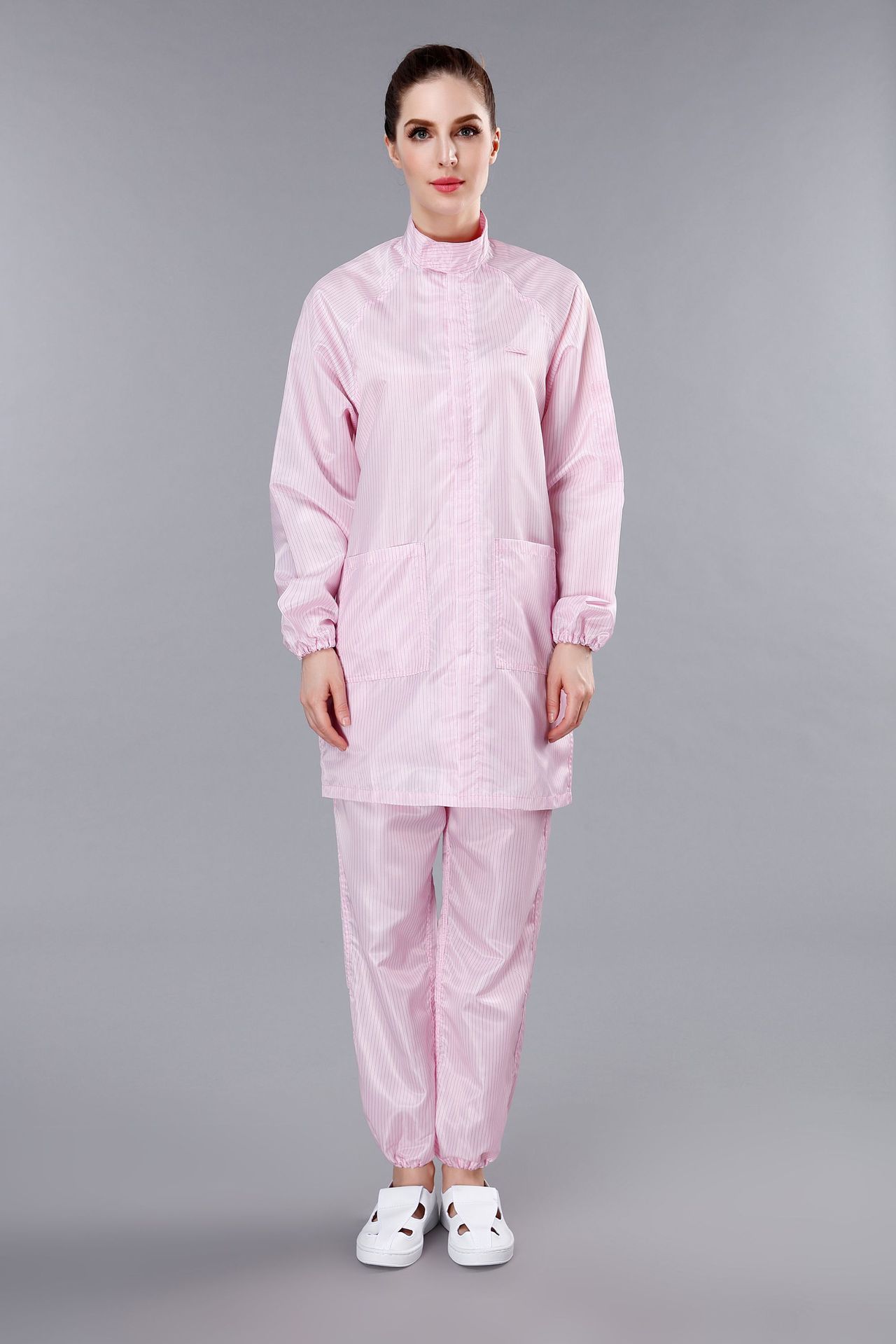 防静电立领大褂洁净电子行业防静电服不起尘不沾尘防尘服轻便防尘