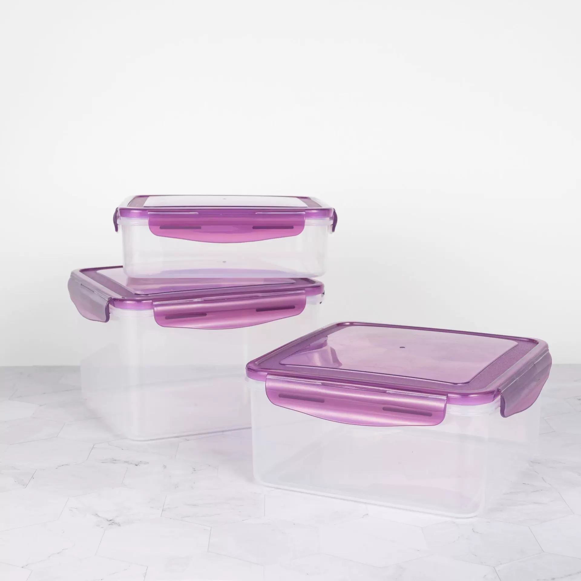 四面扣塑料餐盒方形礼品透明密封收纳盒食品级PP保鲜盒批发