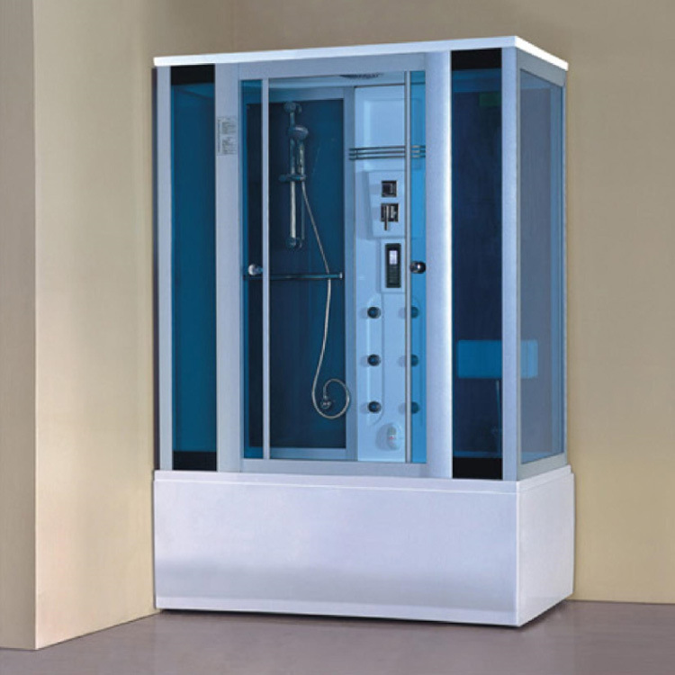 De una sola pieza toda la sala de ducha rectangular todo el baño cuarto de baño de vapor