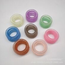 厂家现货直销糖果色电话线发圈 电话线钥匙手圈 塑料弹簧圈 qq圈