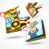 Three dimensional cloth book for early age, children's children's book, smart toy with animals, early education, literacy