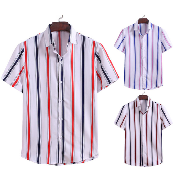 Men’s stripe casual business shirt