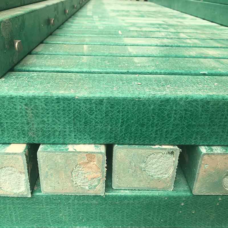 玻璃钢复合立柱带填充物高速用铁路用刺绳隔离柱复合材料刺绳立柱