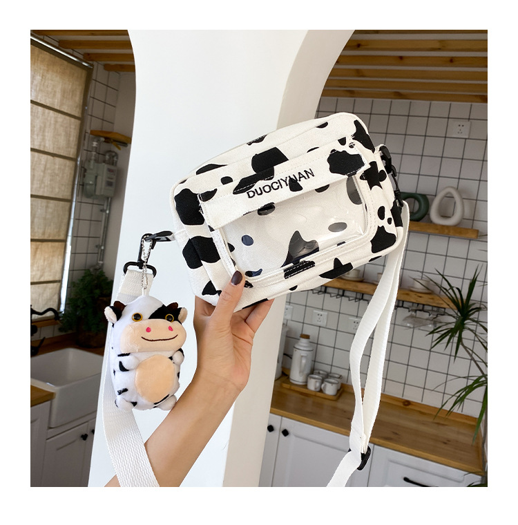 Moda Coreana Nueva Creativa Linda Muñeca Transparente Bolsa De Mensajero Bolsa De Lona Suave Al Por Mayor display picture 18