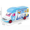 Children's realistic lightweight music universal family electric car for ice cream with light, restaurant car
