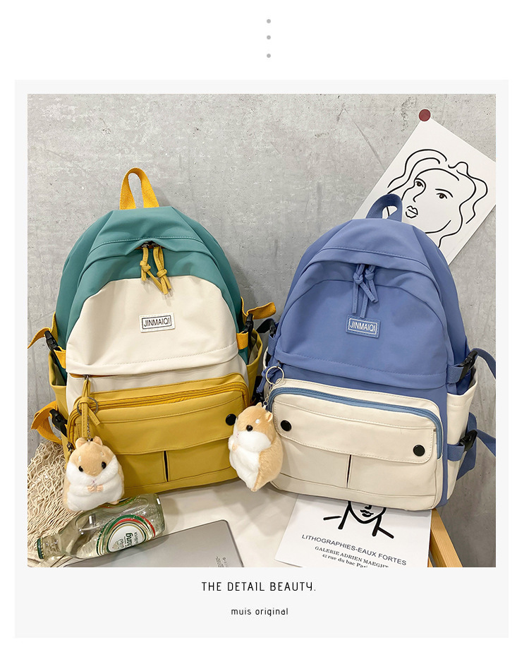 Cute Schoolbag Korean Version Of High School Students Soft Sister Japanese Primary Large-capacity Backpack display picture 8