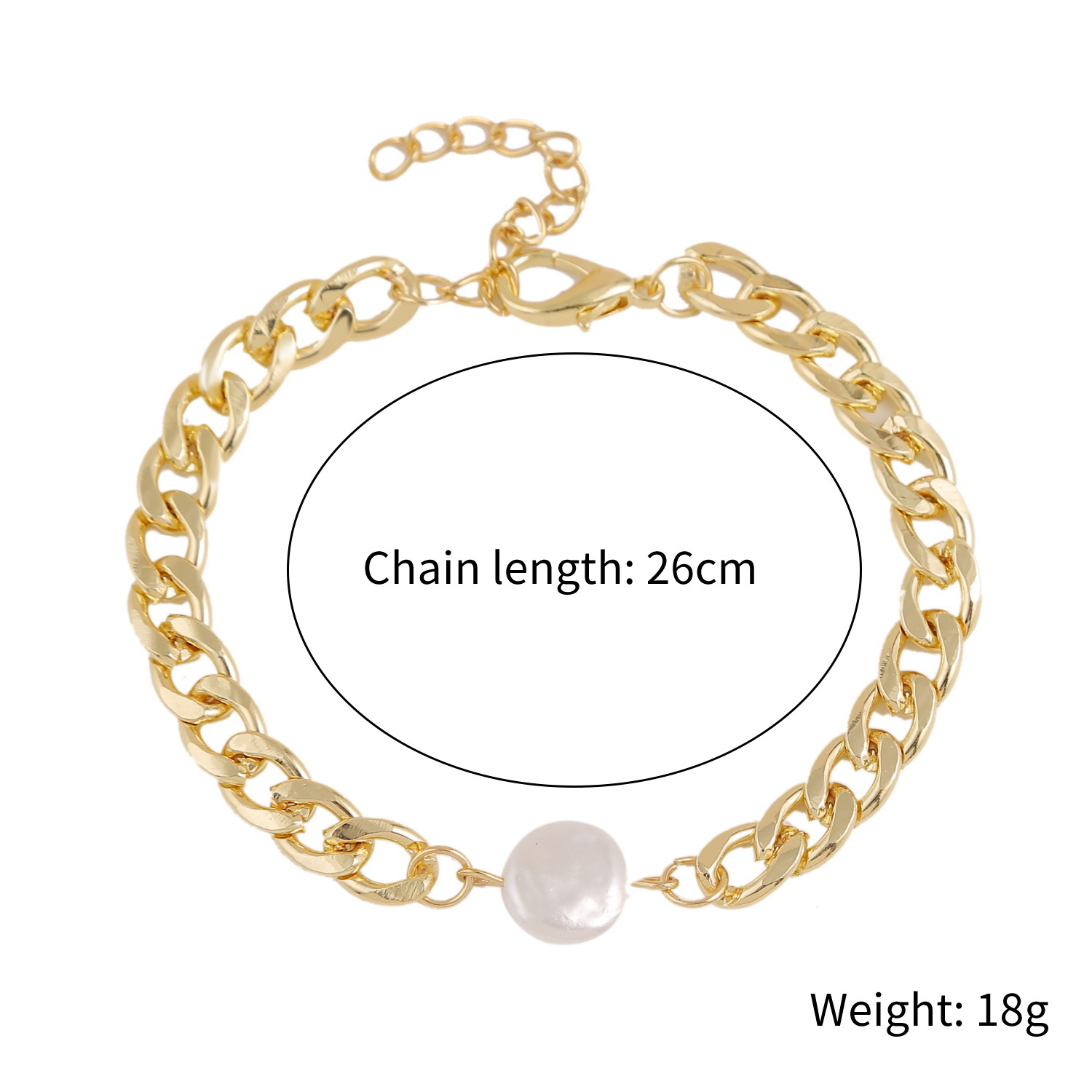 New Fashion Simple Chain Retro Pearl Coin Necklace Bracelet Set Wholesale display picture 1