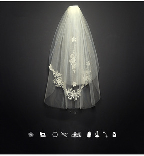 New bridal veil Korean-style bridal headdress Super fairy Mori online popular simple veil bachelor party veil wholesale