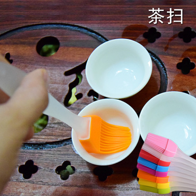 软毛刷可拆分硅胶茶具毛刷笔茶盘台刷子茶杯毛刷清理毛笔扫子茶具