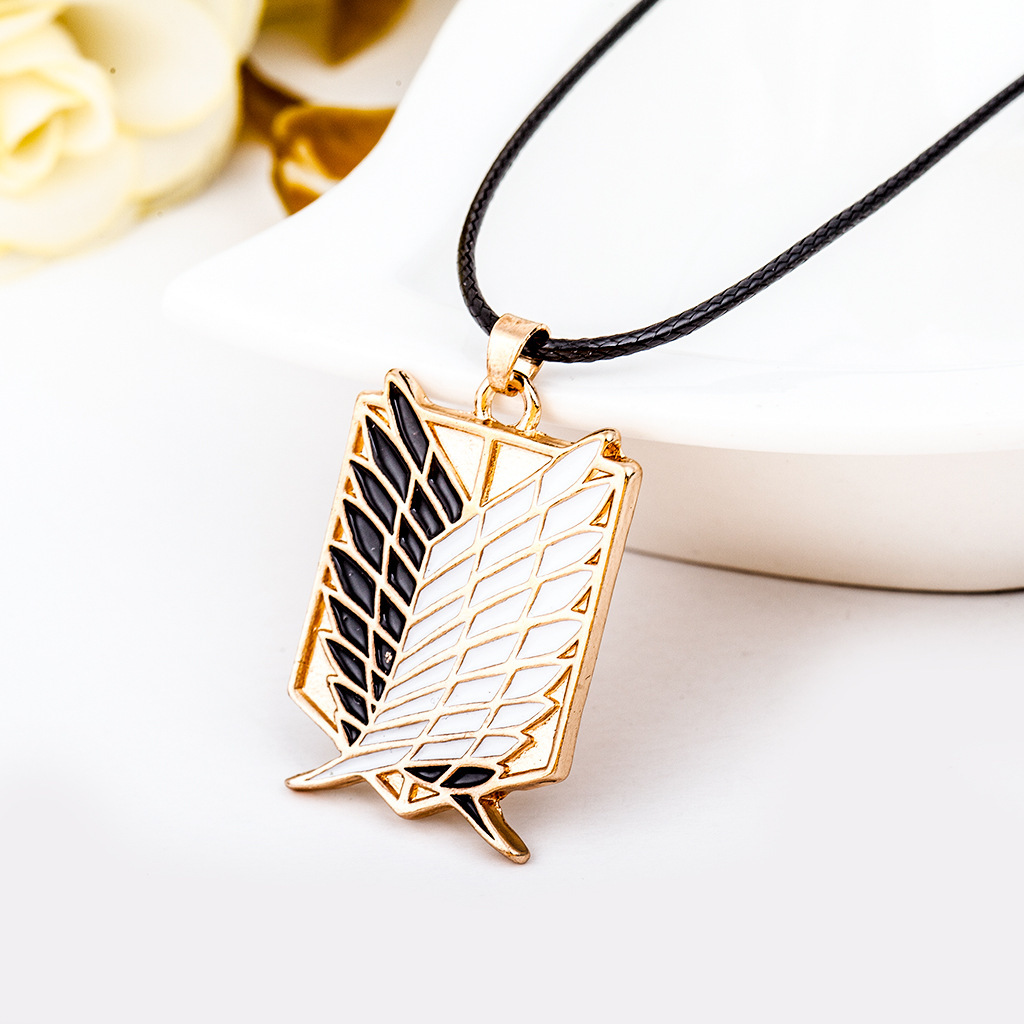 fashion feather simple necklace