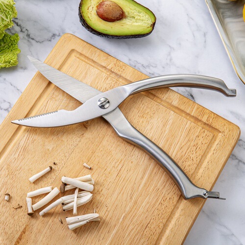 Yangjiang Manufacturer Stainless Steel Multi-functional Chicken Bone Shears Kitchen Shears Chicken Goose Fish Shears Hollow Handle Chicken Gizzard Shears Chicken Bone Shears