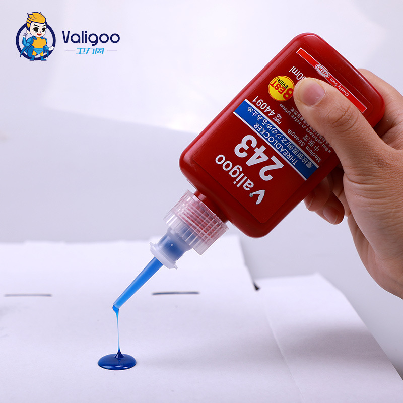 卫力固243螺丝胶水螺蚊锁固剂防松胶紧固厌氧胶中强度易拆卸胶水