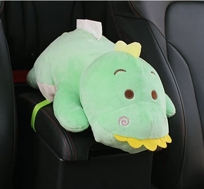 Car tissue box cartoon car Car tissue box/set - dinosaur