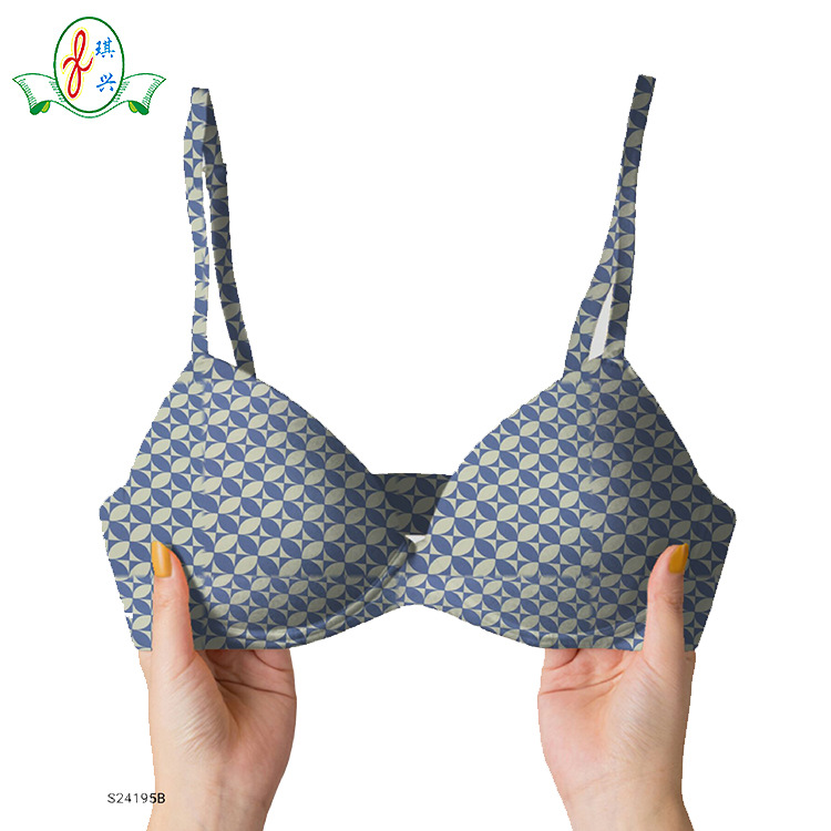 轻薄花朵印花面料 弹力针织布 内衣内裤布 尼龙锦纶氨纶 米高布米