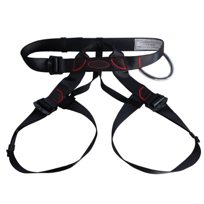 Safety belt Aerial Safety belt Sitting Body Seat belt Protective tape black 1