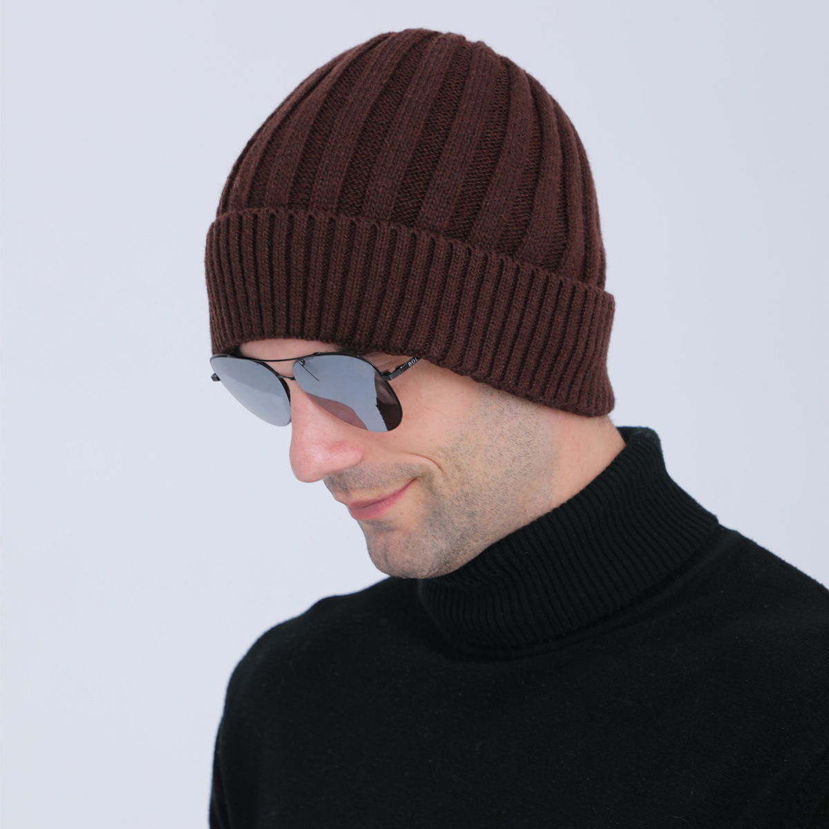 Berretto beanie in maglia di lana per uomo e donna_voghion.com