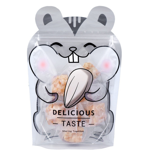 Donkey hide gelatin cake snack baking packaging bag cartoon cute ziplock bag food bag cookie biscuit candy sealed bag