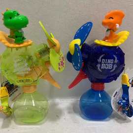 库存处理电动卡通恐龙喷雾风扇玩具批发可以装酒精消毒水喷壶