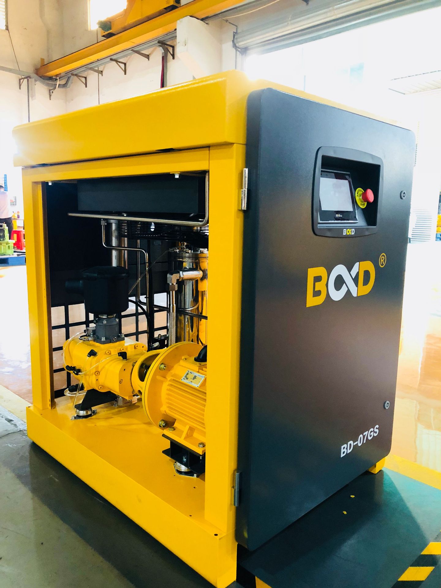 螺杆鼓风机 无水无油熔喷布专用永磁变频空气压缩机37/45/55/75kw|ms