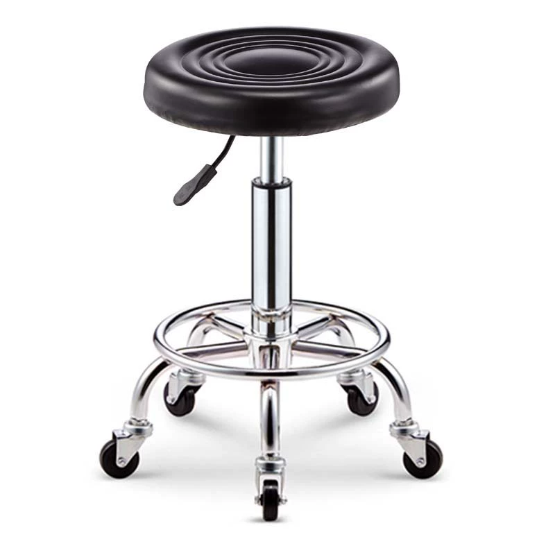 Парикмахерское кресло Парикмахерская Табурет Вращающийся подъемный шкив Табурет красоты Универсальный стул Макияж Парикмахерская Nail Art Круглый стул