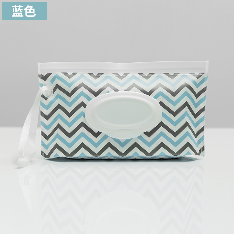 En stock al por mayor bebé EVA bolsa de tejido húmedo bolsa de embalaje extraíble portátil Flip ventana sanitaria bolsa de tejido húmedo bolsa