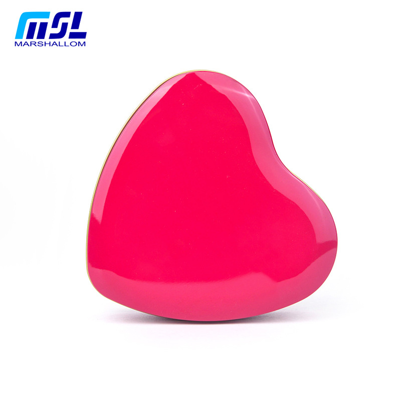 厂家定做 巧克力心形罐 糖果罐 13粒装 马口铁罐 化妆品包装铁盒